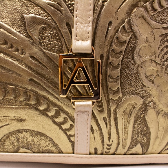 AngeLozano Chiapas Chiseled Gold Backpack main image 2